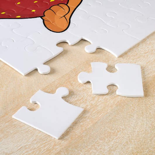 Fox mit Strawberry Puzzle (Seite)