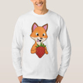 Fox mit Strawberry T-Shirt (Vorderseite)