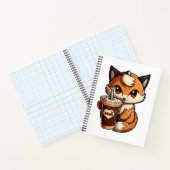 Fox mit Tasse Notizblock (Innenseite)