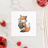 Fox mit Tasse Serviette (Beispiel)