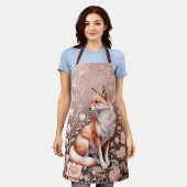 Fox mit traumhaft rosa Blüte Schürze (Getragen)