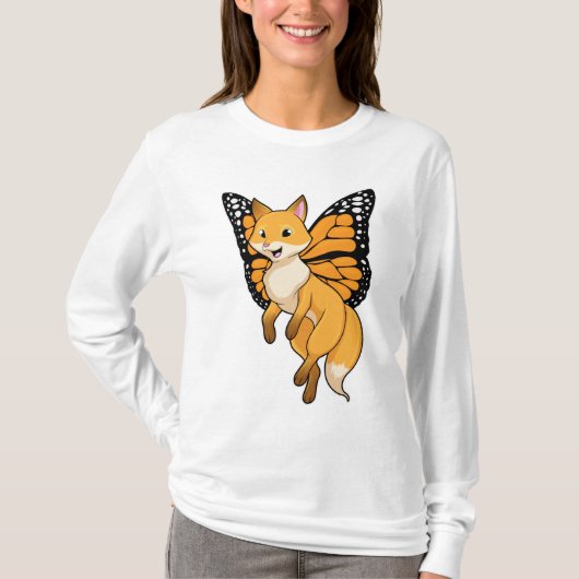 Fox mit Wing T-Shirt (Vorderseite)