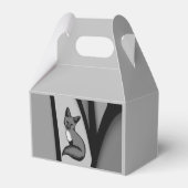 Fox Modern Art Design in Silver Geschenkschachtel (Rückseite)