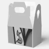 Fox Modern Art Design in Silver Geschenkschachtel (Geöffnet)