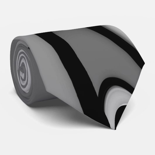 Fox Modern Art Design in Silver Krawatte (Gerollt)