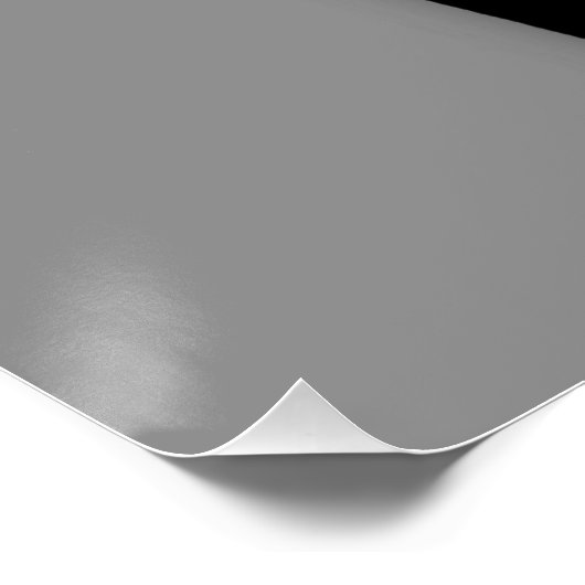 Fox Modern Art Design in Silver Poster (Ecke)