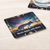 Fox Moon Untersetzer - Mystic Nights (angewinkelt)