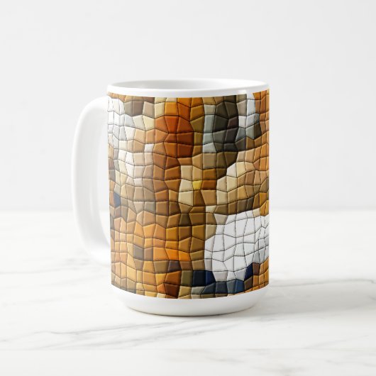 FOX MOSAIC KAFFEETASSE (Vorderseite Links)