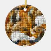 FOX MOSAIC KERAMIK ORNAMENT (Vorne)