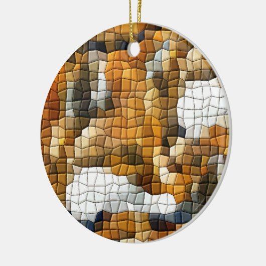 FOX MOSAIC KERAMIK ORNAMENT (Links)