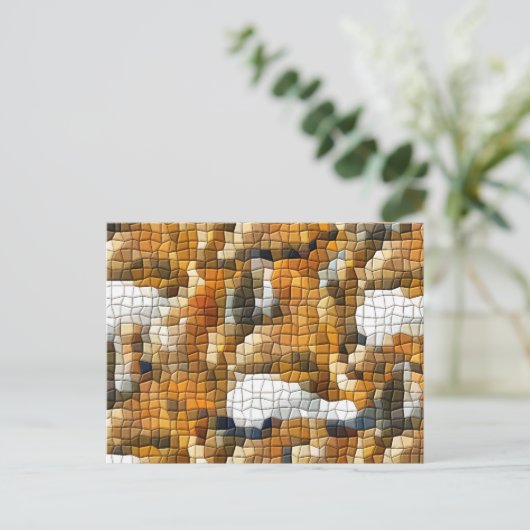 FOX MOSAIC POSTKARTE (Stehend Vorderseite)