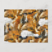 FOX MOSAIC POSTKARTE (Vorderseite)