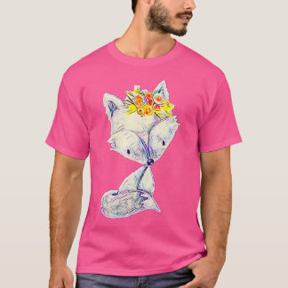 Fox Motif Sly Animal Colorful Forest Animes Füchse T-Shirt