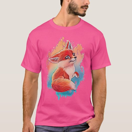 Fox Motif T-Shirt (Vorderseite)