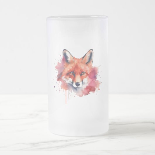 Fox Mug Mattglas Bierglas (Mittel)