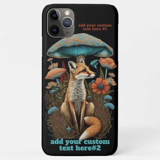 Fox Mushroom-Wildblume Cotattcore Bloral Custom Case-Mate iPhone Hülle (Rückseite)
