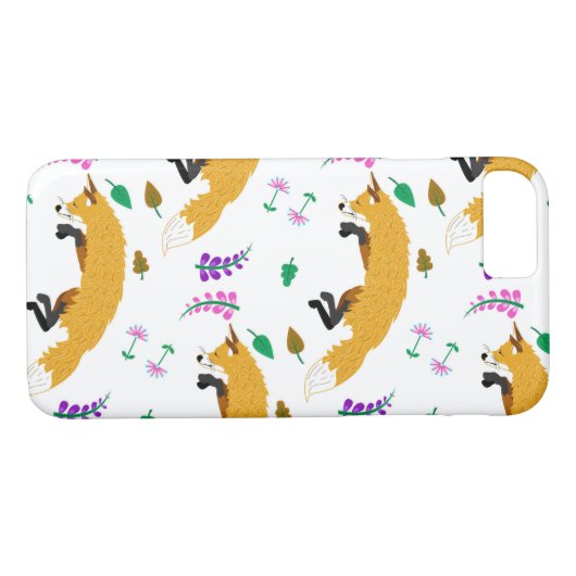 Fox-Muster Case-Mate iPhone Hülle (Rückseite (Horizontal))