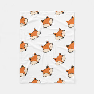 Fox-Muster Fleecedecke