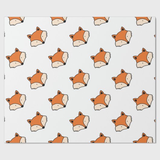 Fox-Muster Geschenkpapier (Flach)