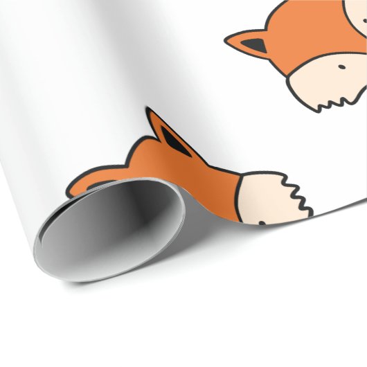 Fox-Muster Geschenkpapier (Rolleneckpunkt)