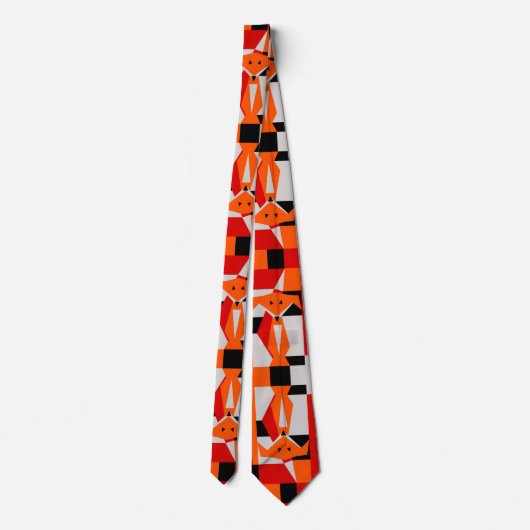 Fox-Muster Krawatte (Rückseite)