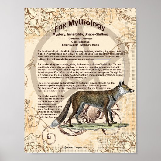 FOX MYTHOLOGY POSTER (Vorne)
