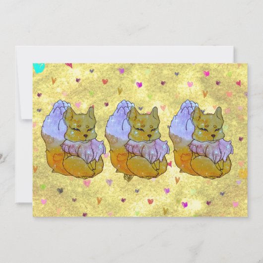 Fox named Dice Einladung (Rückseite)