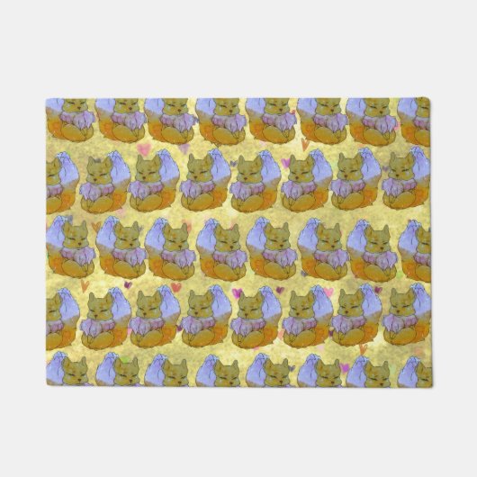 Fox named Dice Fußmatte (Vorderseite)