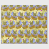 Fox named Dice Geschenkpapier (Flach)