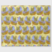 Fox named Dice Geschenkpapier (Flach)