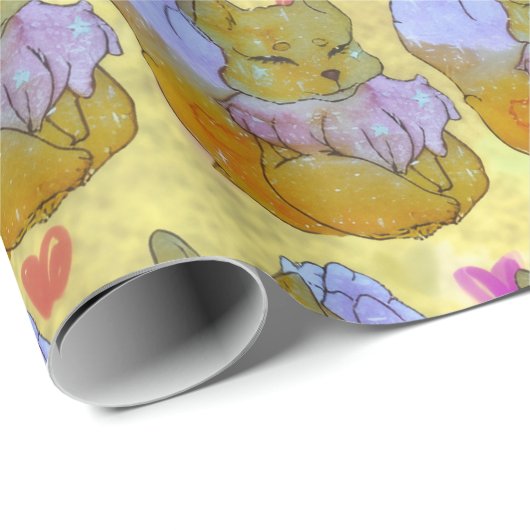 Fox named Dice Geschenkpapier (Rolleneckpunkt)