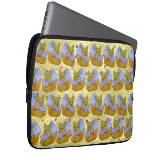 Fox named Dice Laptopschutzhülle (Vorne Rechts)