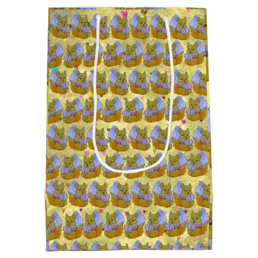 Fox named Dice Mittlere Geschenktüte (Rückseite)