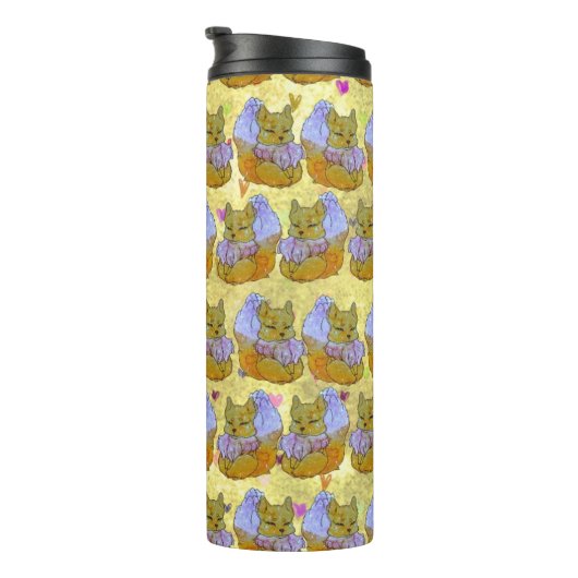 Fox named Dice Thermosbecher (Nach rechts gedreht)