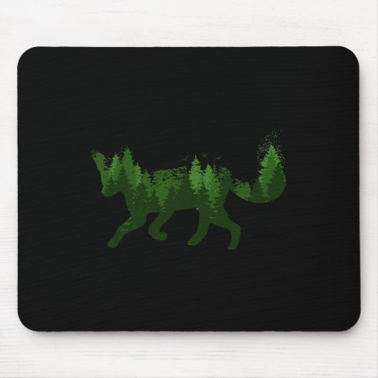 Fox Naturewald Camping Wanderung Jäger Outdoor Gi Mousepad (Vorne)