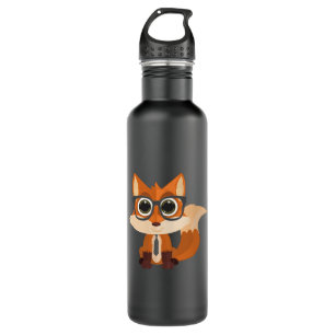 Fox-Nerd Edelstahlflasche