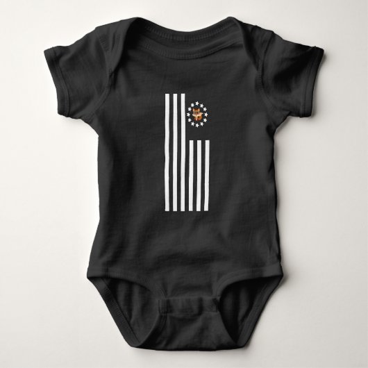 Fox-Nerd - Flag Baby Strampler (Vorderseite)