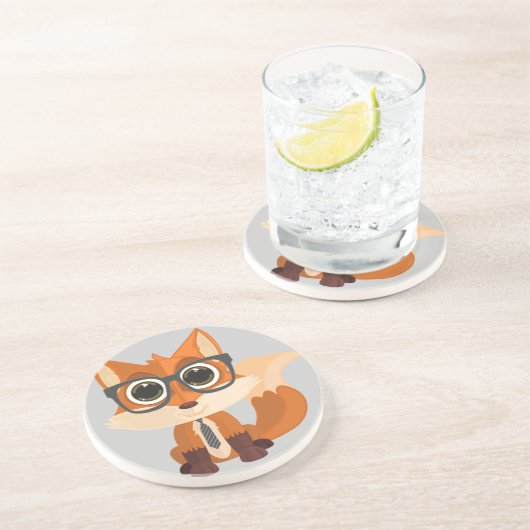 Fox-Nerd Untersetzer (Seite)