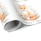Fox New baby Holiday Geschenkpapier (Rolleneckpunkt)
