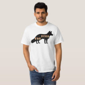 Fox News Die fünf Fox-Silhouette und Fox-Schriftar T-Shirt (Vorne ganz)