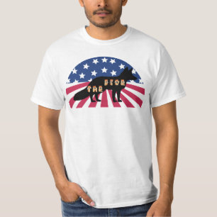 Fox News Die fünf Fox und die amerikanische Flagge T-Shirt