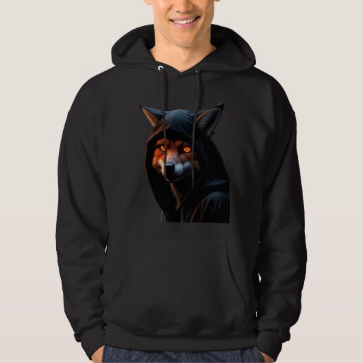 Fox Ninja with Burning Eyes Hoodie (Vorderseite)