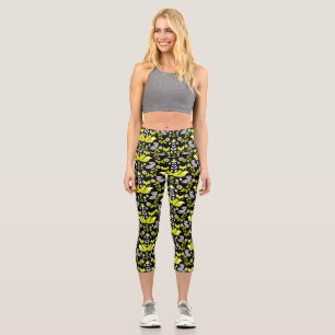 Fox Nordic Skandinavien Folklore Art Capri Leggings