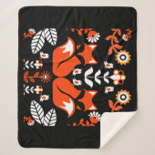 Fox Nordic Skandinavien Folklore Art Sherpadecke (Vorderseite)
