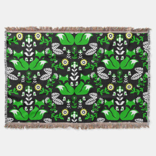 Fox Nordic Skandinavier Folk Art Tableclout Decke
