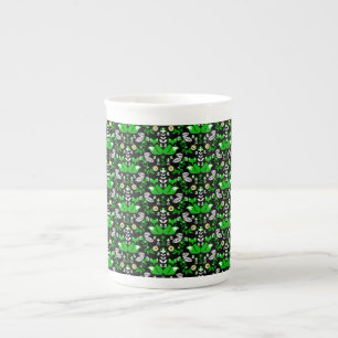 Fox Nordic Skandinavier Folk Art Tableclout Porzellantasse