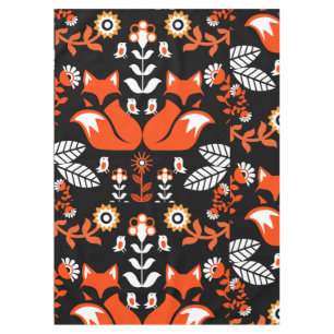 Fox Nordic Skandinavier Folk Art Tableclout Tischdecke