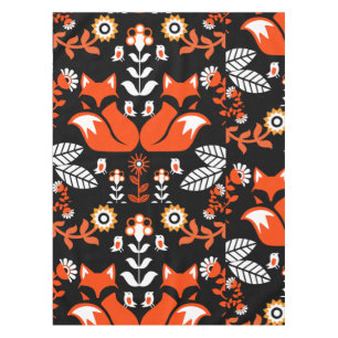 Fox Nordic Skandinavier Folk Art Tableclout Tischdecke
