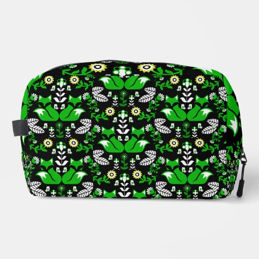 Fox Nordic Skandinavier Folk Art Tableclout Waschbeutel (Vorderseite)