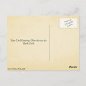 Fox nun Ukiyoe Postkarte (Rückseite)